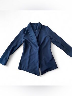 SHEIN Navy Shawl Collar Blazer Jacket